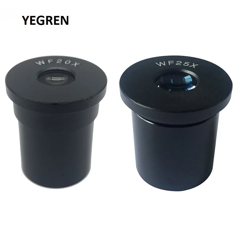 

WF20X WF25X Eyepiece for Biological Microscope Wide Field Optical Glass Ocular Lens Mounting Size 23.2mm 20X 25X