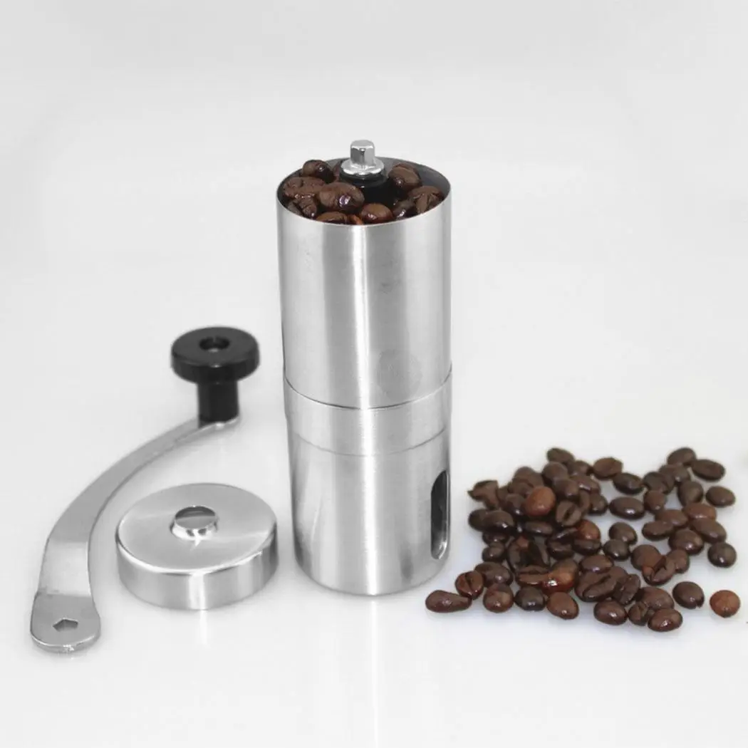 Stainless Steel Manual Coffee Bean Grinder Mills Machine Hand Conical Coffee Burr Handheld