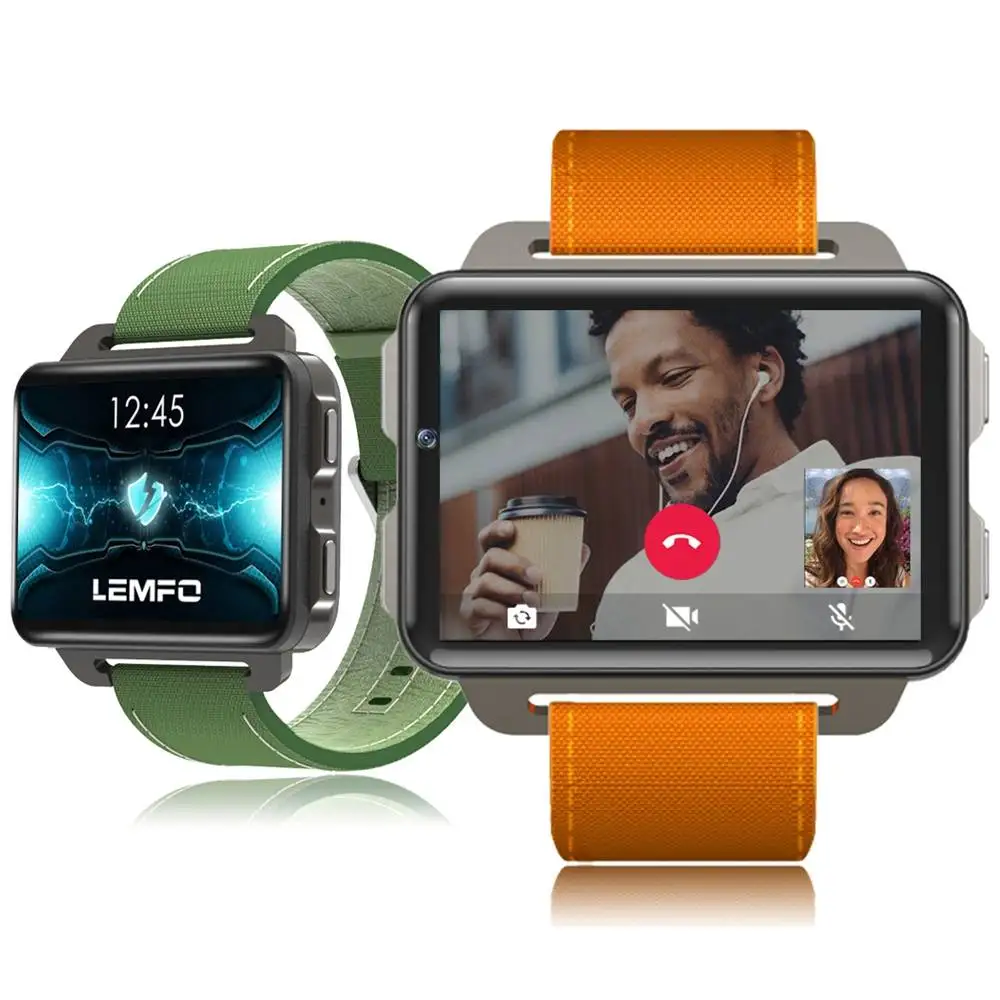 

Lemfo LEM4 Pro Smart-Watch Men Android 5.1 Supper Big Screen 1200 Mah Lithium Battery 1GB + 16GB Wifi Take Video for Smart Home