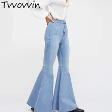 TVVOVVIN новые весенние женские черные обтягивающие брюки со средней талией и пуговицами на молнии уличные расклешенные брюки женские модные брюки AS529