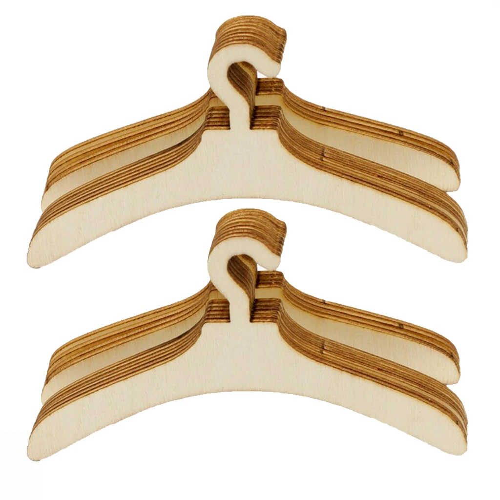 wooden doll clothes hangers