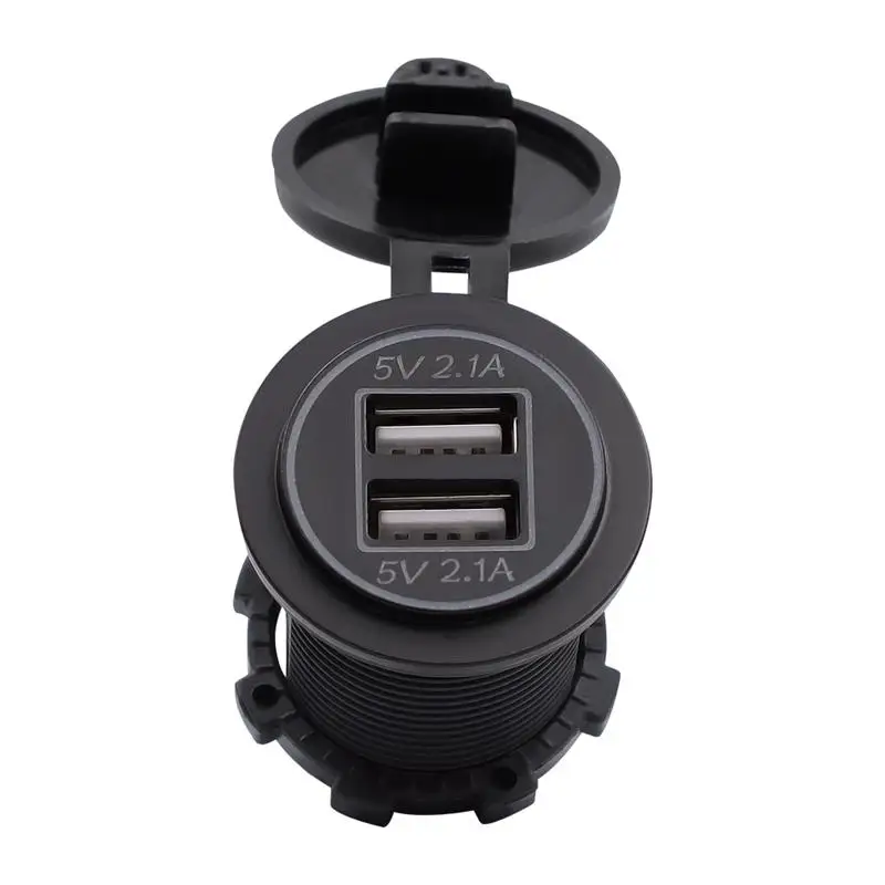 Автомобильное зарядное устройство с двумя USB портами адаптер питания 2 и