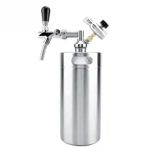 3.6L мини бочонок из нержавеющей стали с краном под давлением дома пивоварения ремесло диспенсер набор