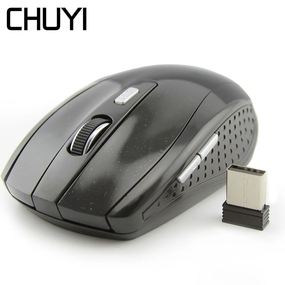 Беспроводная игровая мышь CHUYI 2 4 ГГц 1600 точек/дюйм Регулируемая оптическая с USB