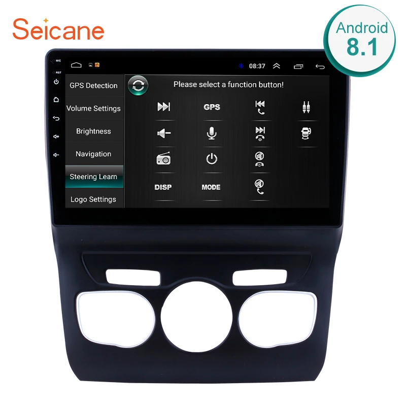 

Seicane 10.1" 2din Android 8.1 GPS Navi Car Radio For 2013 2014 2015 2016 Citroen C4 Head Unit Player Support DVR Rear Camera