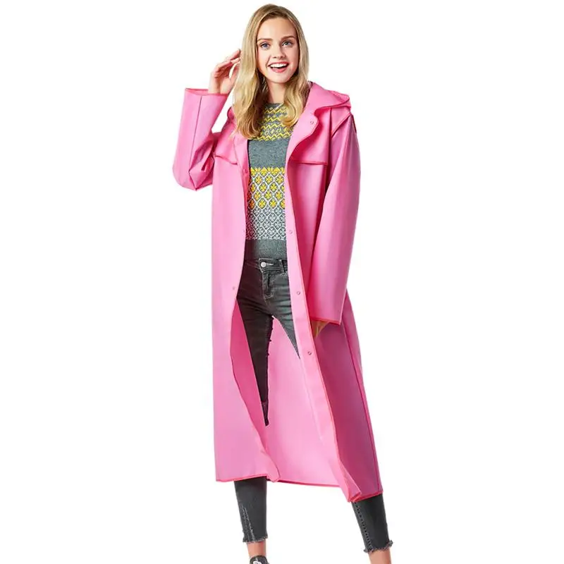 

Raincoat Windbreaker Rain Ponchos Medium Long Section Unisex Coat One Piece Long Sleeve Adult Parent Child Outdoor Hiking