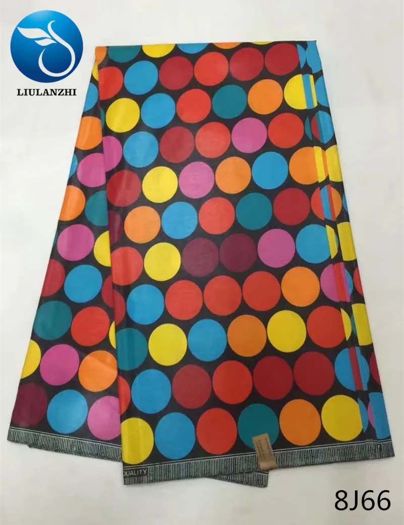 

LIULANZHI African veritable block wax prints fabric Hot Sale ankara java cotton wax fabric for party dress 6yards/lot 8J65-8J73