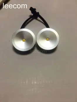 

6pcs/lot 1w LED Mini Cabinet Downlight 1W diameter 37mm dc12v silver Frame Recessed Ceiling No Flicker Spot Lights For Home