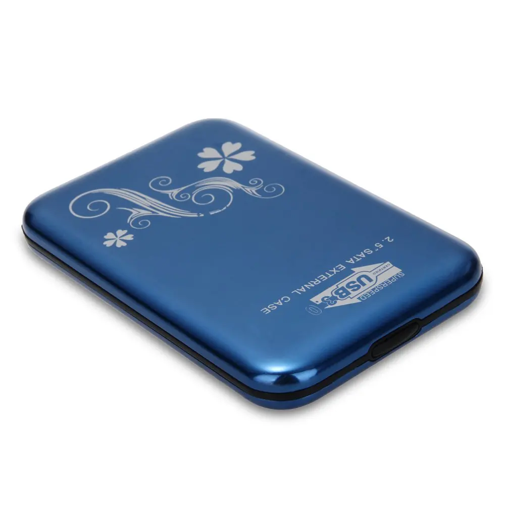 2," SATA внешний жесткий диск Корпус чехол жесткий для USB3.0 синий