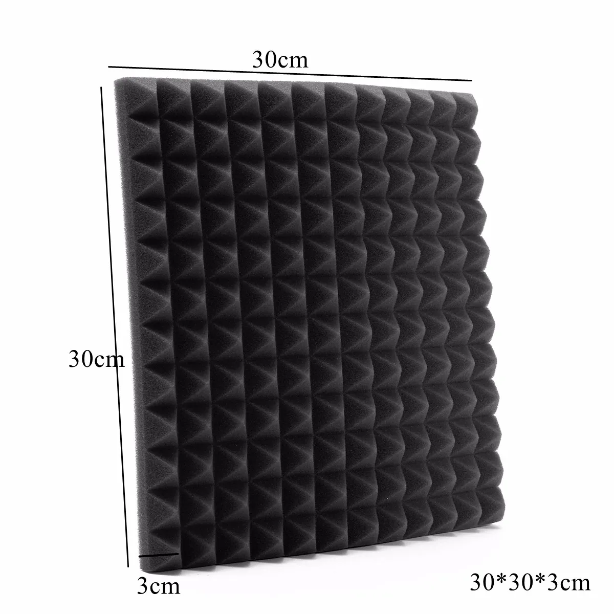1 шт. 30x30x3 см звукоизоляция акустическая обработка пены Звукопоглощающая