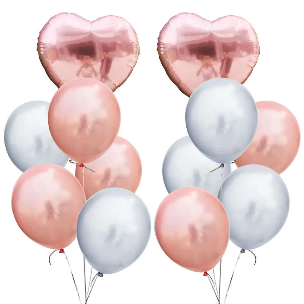 Amawill Rose Gold Adult 50th Happy Birthday Foil Balloon Birthday Party Decorations 50 Years Old Anniversary Supplies 75D