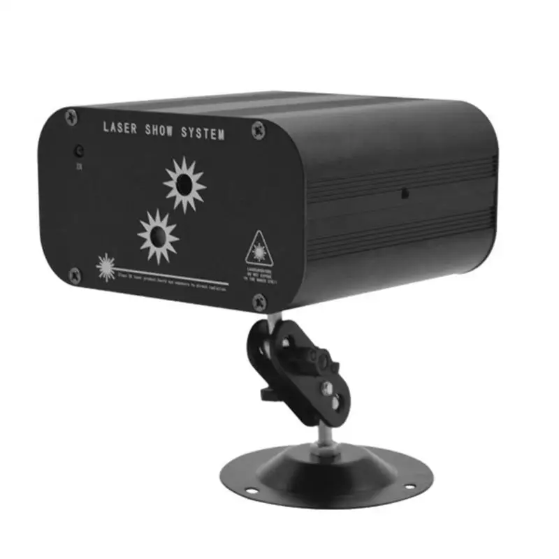

2 Holes 48 Patterns LED Laser Projector Mini Stage Flash Light Disco Lamp Club Dancing Party LightS Stage Effect Lighting