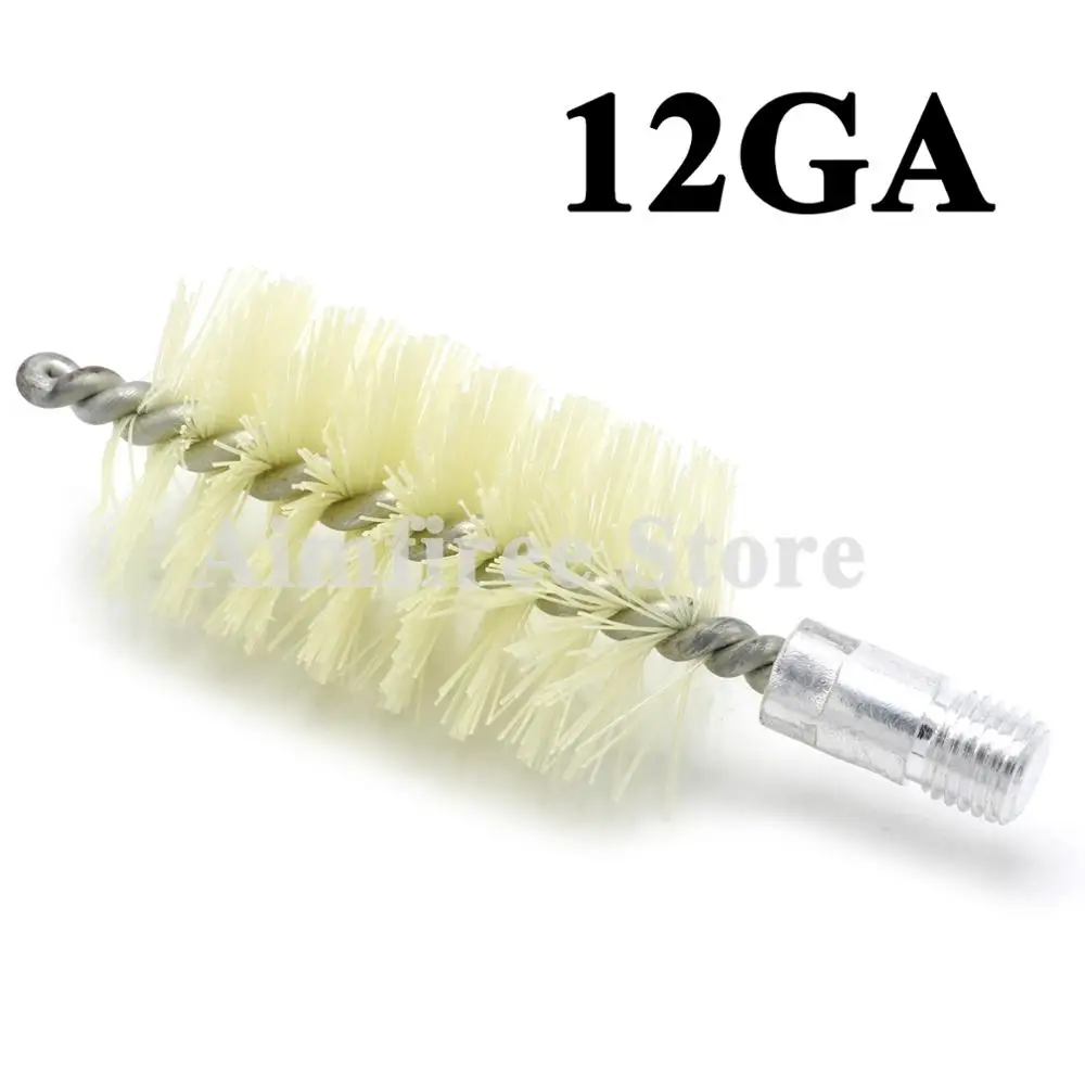 5PcsLot12GaugeRiflePistolNylonBrushGunCleaningBrushKitThread