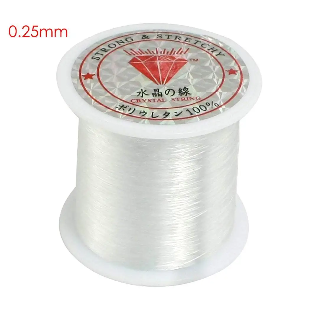 

DIY Spool String Transparent Nylon Fishing Line 1 x without Elastic 0.015kg Fish Wire Beading / Weaving /