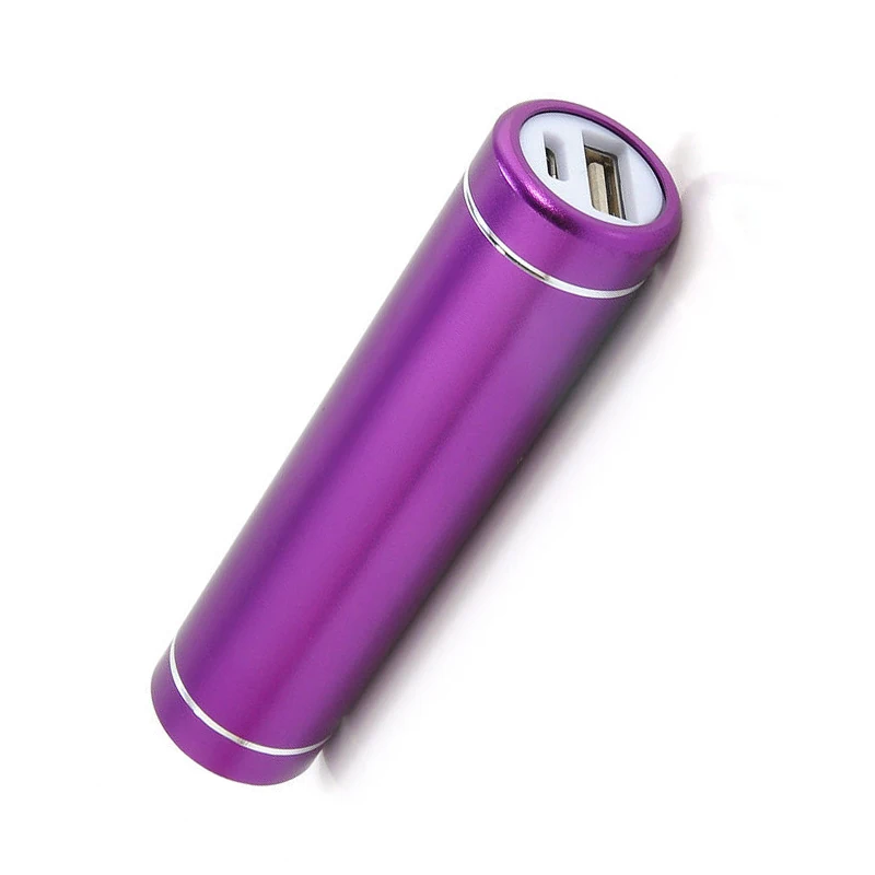 2600mAh Портативный внешний USB блок питания зарядное устройство для мобильного телефона DC 5V фиолетовый цвет