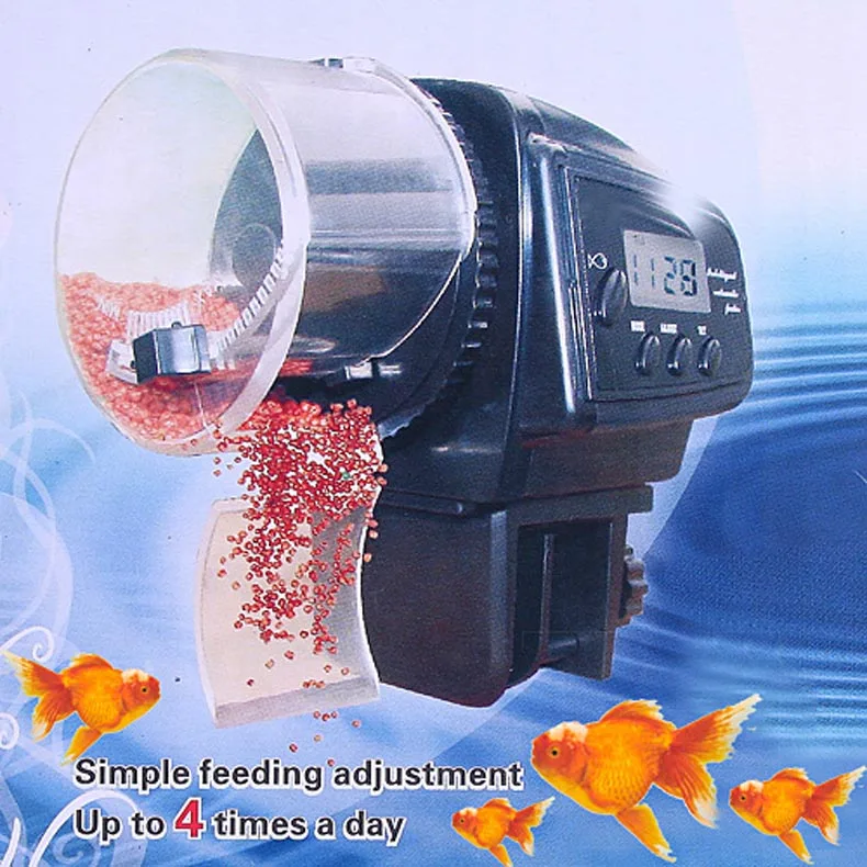 

Hot Sale Digital LCD Automatic Aquarium Tank Auto Fish Feeder Timer Food Feeding 88 DC120