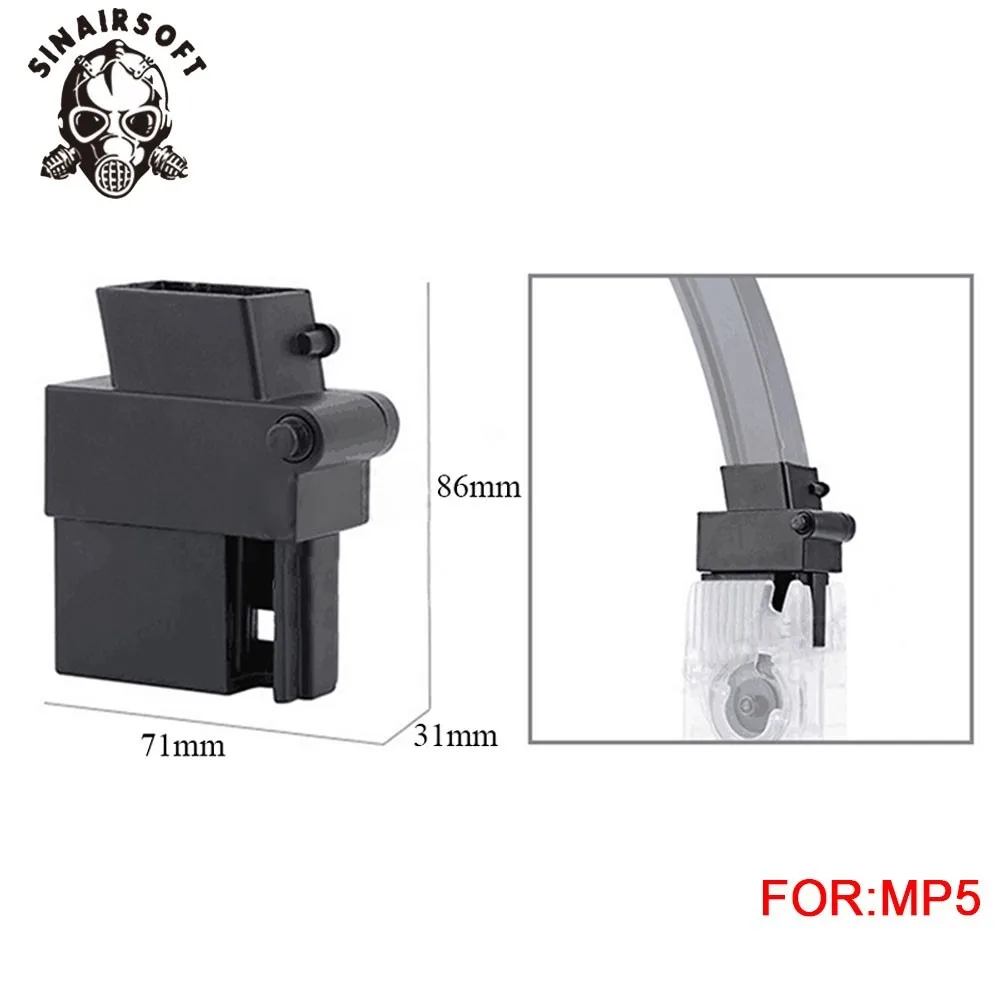 

SINAIRSOFT Tactical Military Equipment M4 BB Speed Loader Converter Fit MP5 Magazine For Hunting Airsoft Paintball Accessories