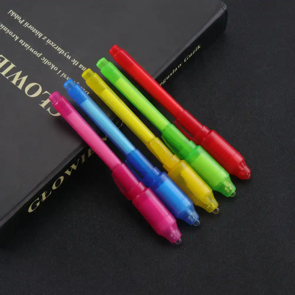 Invisible Ink Pen Spy Pen Secret Message Writer With Uv Light Magic Marker For Drawing Kids Party Aliexpress