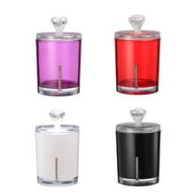 1 шт. прозрачный акриловый Многофункциональный ватный тампон с Q-tip контейнер для косметики ящик-органайзер для хранения бутылки для многоразового использования