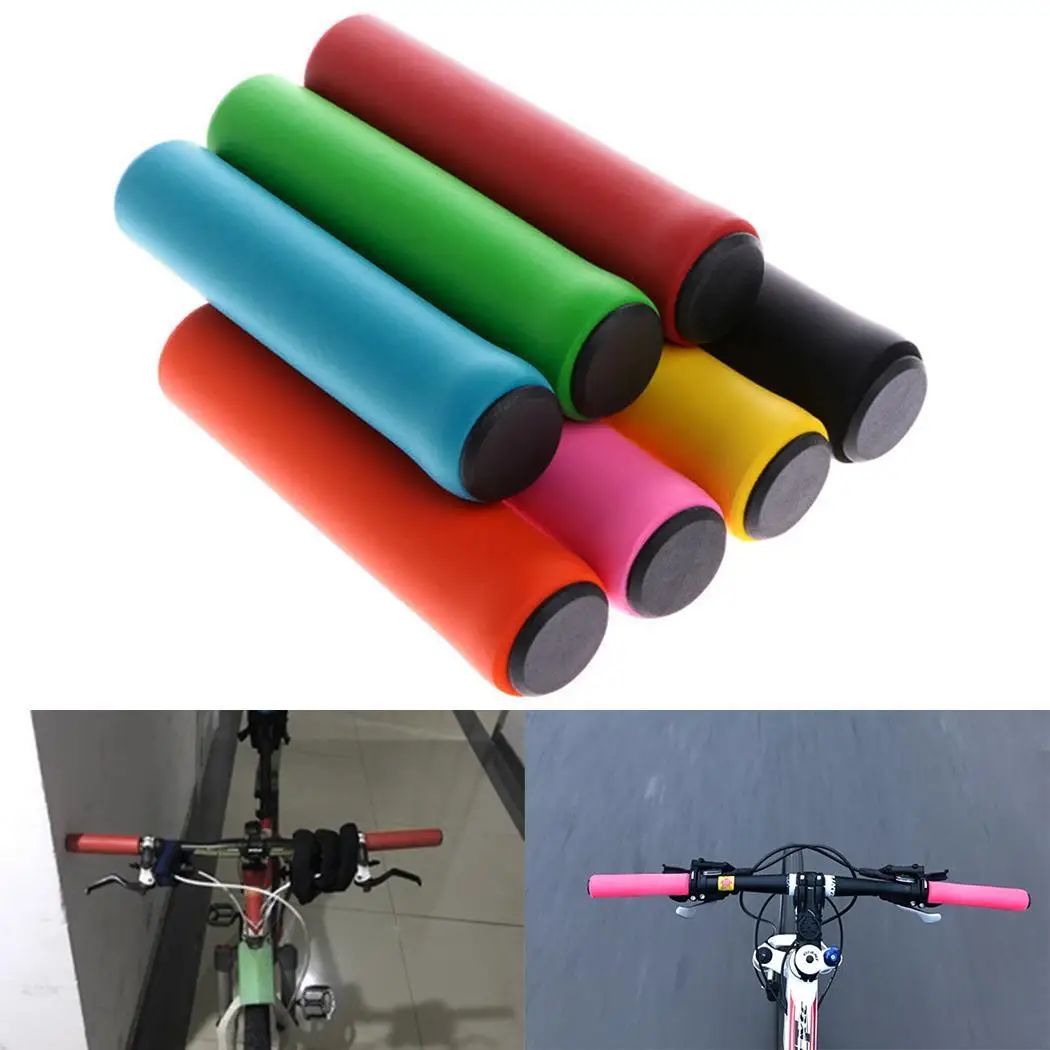 Cycling Bike Bicycle Gear Grips MTB Silicone Handlebar Soft Ultralight Anti-skid Shock-absorbing Part Clearance | Спорт и