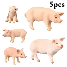 Модель животного игрушка Реалистичная Свинья Форма фигурка животного Ферма игрушка животного для детей