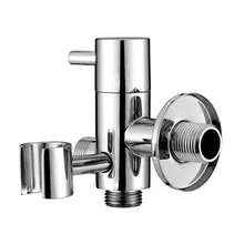 1 шт. латунная ловушка для воды Трехходовой угловой клапан водопроводный кран для ванной душа биде спрей холодной и горячей воды распределительный клапан