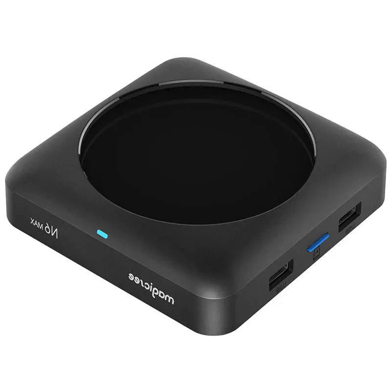 Magicsee N6 Max Dual Wifi Tv Box Rk3399 Quad Core 4G+32G Smart Tv Box With Hd 4K Set Top Box(Us Plug)