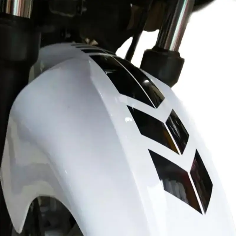 

Motorcycle Reflective Stickers Wheel On Fender Waterproof Safety Warning Arrow Tape Car Decals Motorcycle Decoration Accessories