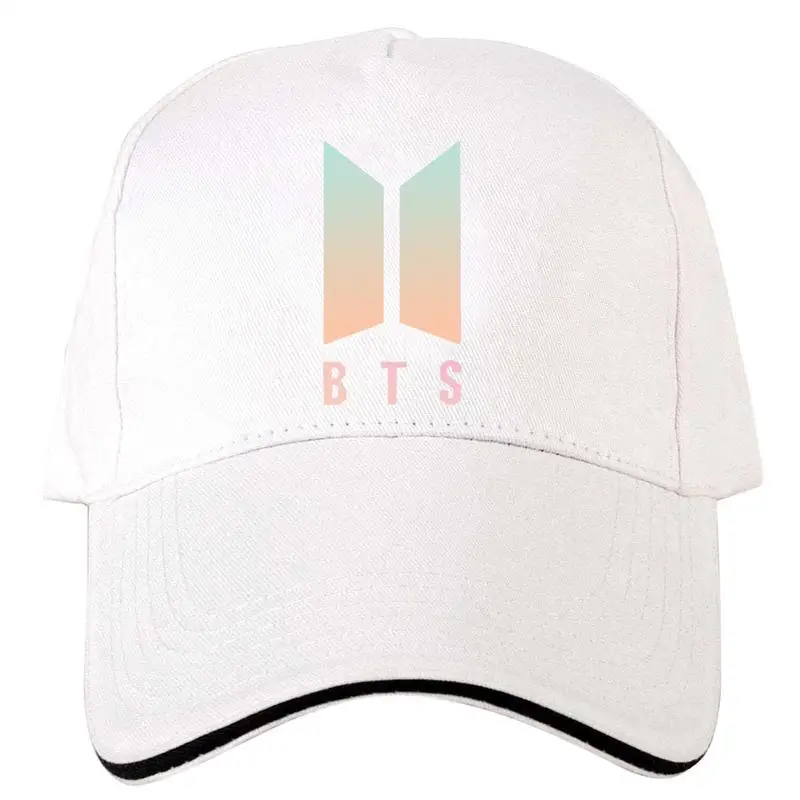 

Unisex Baseball Cap BTS Korean Pattern Hat Letters Adjustable Baseball Cap Cotton Fashion All-match Sport Outdoor Summer Cap