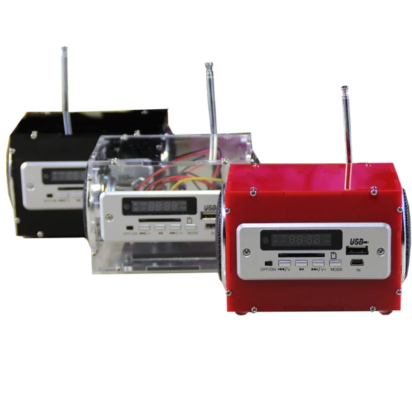 CLAITE DIY Мини AUX радио MP3 многофункциональный bluetooth беспроводной маленький