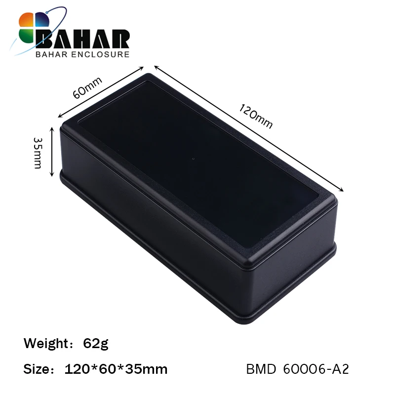 

ABS plastic project case diy electrical plastic enclosure junction box diy box for PCB Desktop shell 120*60*35mm