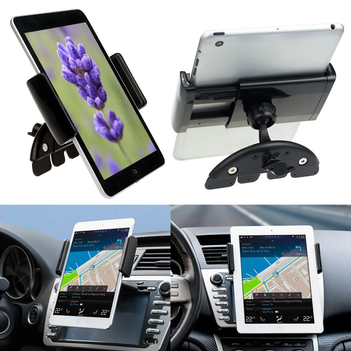 

Universal Car CD Slot Mobile Phone Tablet Mount Holder Stand For Ipad For Samsung Adjustable for 7 Inch Tablets Holder Stander