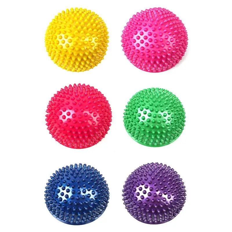<+> Yoga Balls PVC Надувные Половина Фитнес Балансирующий Бал Точки Фитнес-Баланс Бал Бал 16см / 6.30in ✔