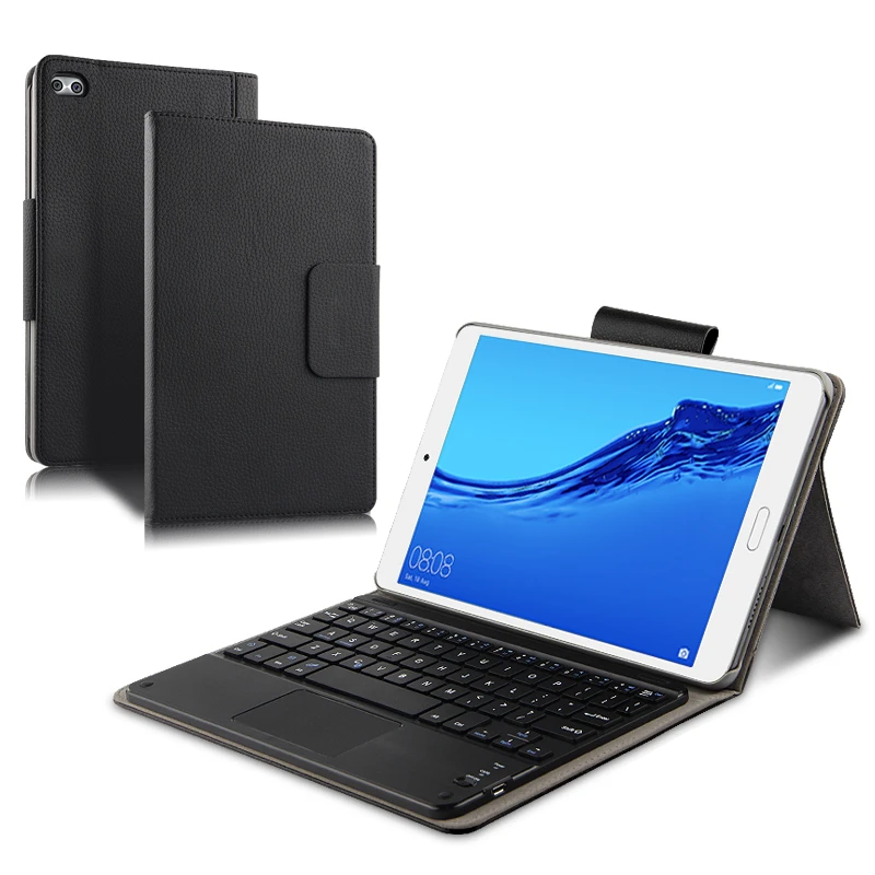 Case Bluetooth Keyboard For Huawei MediaPad Honor Waterplay  HDL W09  AL00 Protective PU Leather Docomo d 02K 8