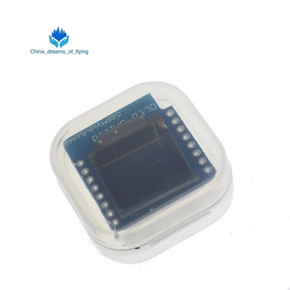 TZT 0,66 дюймовый oled-дисплей модуль для WEMOS D1 MINI ESP32 модуль Arduino AVR STM32 64x48 0,6" ЖК-экран IIC IEC OLED