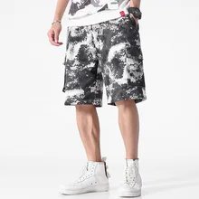 Для мужчин принт Военная Униформа камуфляж карго-шорты камуфляжные Лето г. хип хоп повседневное Уличная Короткие мужской свободный крой Тактический