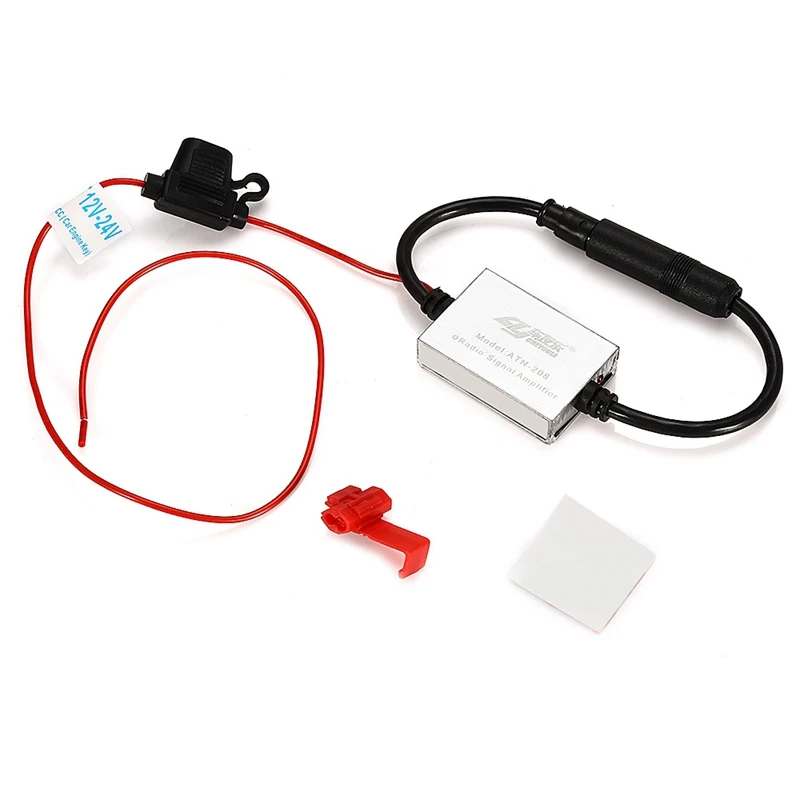 Cheyoule Ant - 208 V5 Radio Signal Amplifier Car Antenna Booster 25Db Gain Metal Case | Автомобили и мотоциклы