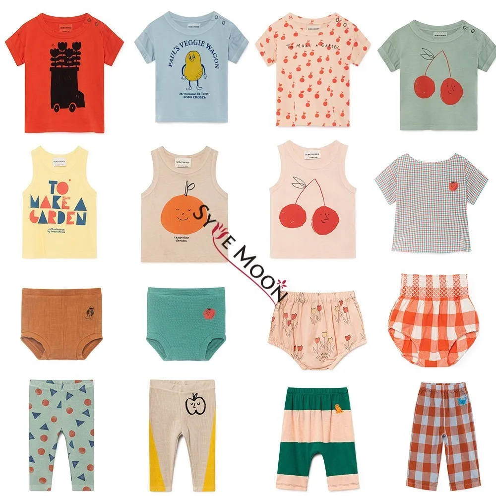 

Kids T Shirts 2019 Summer Bobo Choses Brand Baby Boys Girls Short Sleeve T Shirts New Cherry Print Clothes Baby Tops Tees