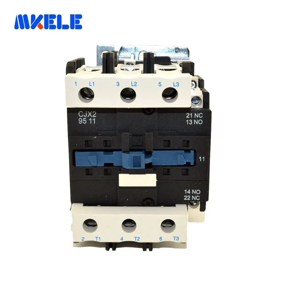 

CJX2-9511 ac contactor coil 220V 380V 110V 36V 24V 50/60Hz LC1 95A 3 Phase 3-Pole Din Rail Mounted Makerele