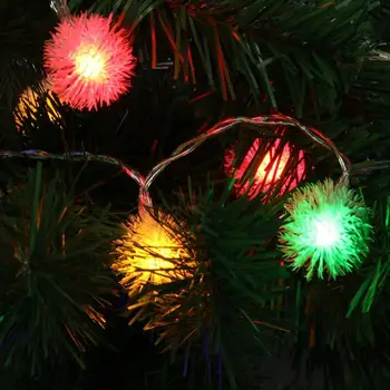 

2m 20 LED Fairy Dandelion String Light 2 Mode Plastic Lamp for Wedding Party Decor Window Garland for Christmas Decoration Light