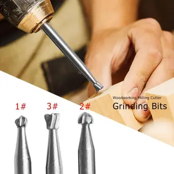 

High Speed Steel HSS Grinding Head Router Bits Woodworking Drilling Tool Routing Rotary File Grinding Accessories