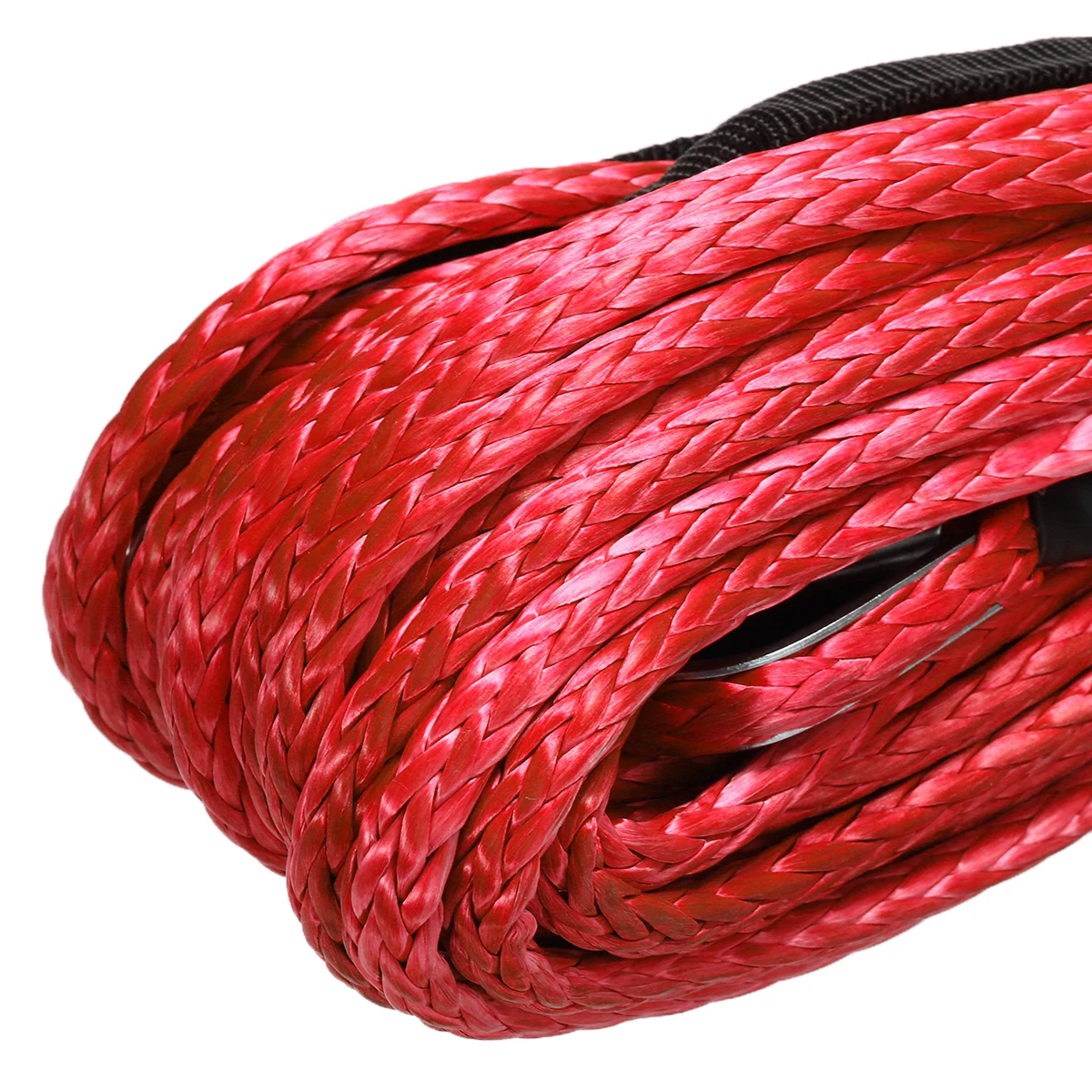 1/4 ''x '7000lbs الاصطناعية حبل رفع كابل خط سيارة غسل صيانة سلسلة للمركبة UTV الطرق الوعرة الأحمر