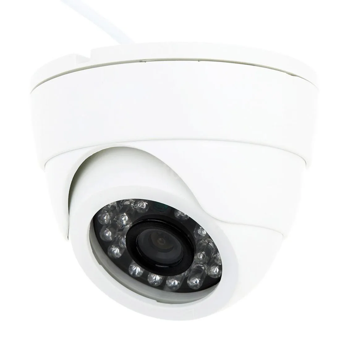 800TVL Крытая купольная камера ночного видения CCTV 24 светодиода широкоугольная IR