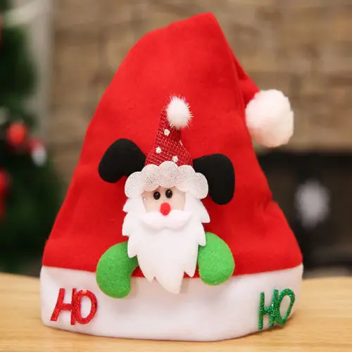 

Child Christmas Hat XMAS Santa Family Hats Gift For Children Kid Baby Hat