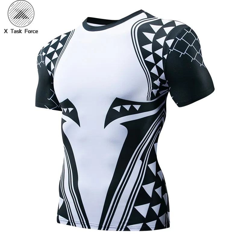 

2019 Newest Aquaman Compression Shirt Man 3D Printed T shirts Comics Cosplay Costume Short Sleeve Tops For Male Fitness Cloth