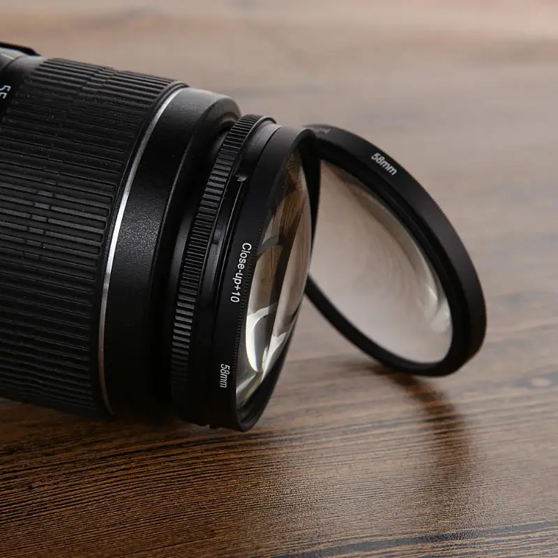 58 мм Макросъемка Комплект фильтров для объектива + 1 2 4 10 Nikon Canon EOS 650D 600D