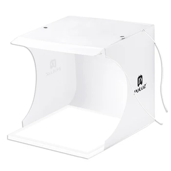 

PULUZ Mini 22.5 LED Photography Shadowless Bottom Light Lamp Panel Pad +2LED Panels 20CM lightbox Photo Studio Shooting Tent B