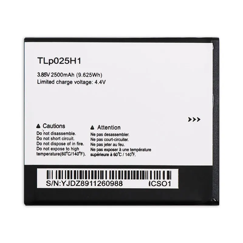 Замена батареи DyGod 2500mAh TLp025H1 для Alcatel OneTouch OT 5051X 5051D Pop 4 (5 0) TLp025H7|Аккумуляторы