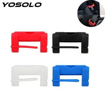 

YOSOLO 1 piece Universal Silicon Car Seat Belt Buckle Protector Cover Anti-Scratch Cover Auto Safety Button Case