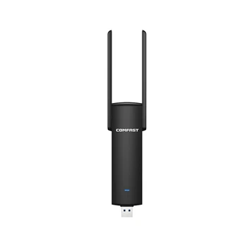 

COMFSAT Wireless Network Card 1200Mbps Dual Band Wireless Adapter 2.4G 5G WiFi Router USB Adapter Card for Computer